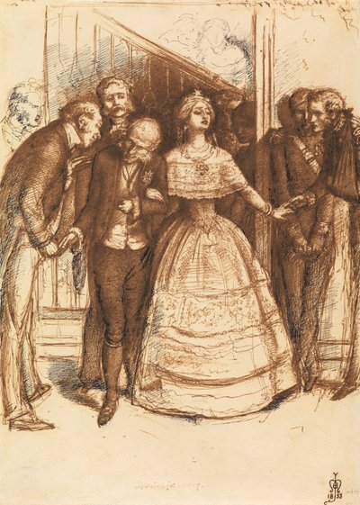 Married for Rank, 1853 by John Everett Millais